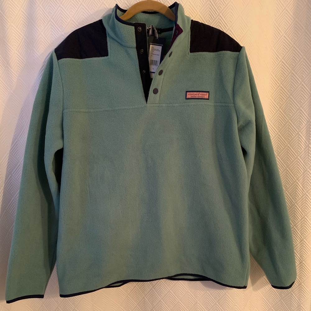 NWT VINEYARD VINES SNAP PLACKET FLEECE SHEP SHIRT
